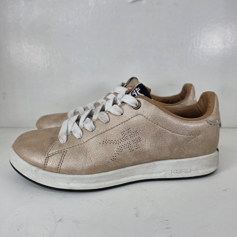 Kuru Roam Classic Court Womens Size 6 Beige Bronze Athletic Shoes Sneakers - Picture 3 of 8